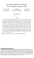 Cover page of Does micro-irrigation save energy? An investigation in Gujarat, India