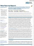 Cover page: Concentration‐Discharge Relationships of Dissolved Rhenium in Alpine Catchments Reveal Its Use as a Tracer of Oxidative Weathering