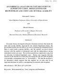 Cover page: An Empirical Analysis of Cost Recovery in Superfund Cases