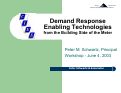 Cover page: Demand Response Enabling Technologies from the Building Side of the Meter