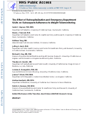 Cover page: The Effect of Rehospitalization and Emergency Department Visits on Subsequent Adherence to Weight Telemonitoring