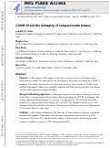 Cover page: COVID-19 and the reimaging of compassionate release