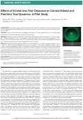 Cover page: Effects of Scleral-lens Tear Clearance on Corneal Edema and Post-lens Tear Dynamics