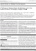 Cover page: [11C]Paraoxon: Radiosynthesis, Biodistribution and In Vivo Positron Emission Tomography Imaging in Rat.