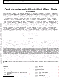 Cover page: Planck intermediate results