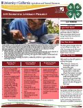 Cover page: 4-H Scientific Literacy Project