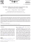 Cover page: Upscaling of field-scale soil moisture measurements using distributed land surface modeling