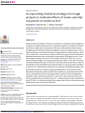 Cover page: Incorporating statistical strategy into image analysis to estimate effects of steam and allyl isocyanate on weed control