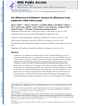 Cover page: Sex differences in Alzheimer's disease: do differences in tau explain the verbal memory gap?