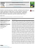 Cover page: Implicit mesh discontinuous Galerkin methods and interfacial gauge methods for high-order accurate interface dynamics, with applications to surface tension dynamics, rigid body fluid–structure interaction, and free surface flow: Part I