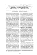 Cover page: Mechanical Transmissibility of Citrus Ringspot Virus Isolates From Florida, Texas, and California
