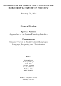 Cover page: Revisiting the Phonology and Morphosyntax of Chechen and Ingush Verb Doubling