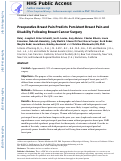 Cover page: Preoperative Breast Pain Predicts Persistent Breast Pain and Disability After Breast Cancer Surgery.