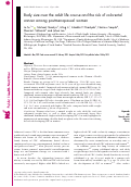 Cover page: Body size over the adult life course and the risk of colorectal cancer among postmenopausal women.