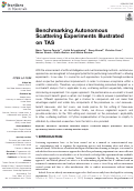 Cover page: Benchmarking Autonomous Scattering Experiments Illustrated on TAS