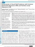 Cover page: Enhancement of Visual Field Predictions with Pointwise Exponential Regression (PER) and Pointwise Linear Regression (PLR)