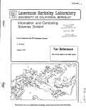 Cover page: USER'S GUIDE FOR THE ICS DATABASE SYSTEM