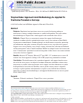 Cover page: Tropical Data: Approach and Methodology as Applied to Trachoma Prevalence Surveys.