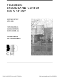 Cover page: Teledesic broadband center field study