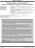 Cover page: Changing Incidence and Characteristics of Photokeratoconjunctivitis During the COVID-19 Pandemic