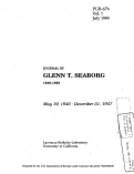 Cover page: Journal of Glenn T. Seaborg 1946-1958, vol. 7 January 1, 1953-December 31, 1953