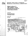 Cover page: Radiant cooling in U.S. Office buildings: Towards eliminating the perception of climate-imposed barriers