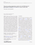 Cover page: Role of sea surface temperature, Arctic sea ice and Siberian snow in forcing the atmospheric circulation in winter of 2012–2013