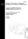 Cover page: Compact Central WENO Schemes for multidimensional conservation laws