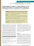 Cover page: Phosphorylation of ARC Is a Critical Element in the Antiapoptotic Effect of Anesthetic Preconditioning