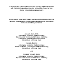 Cover page: On the uses of hyperspectral data analysis and watershed analytical methods to evaluate the extent of riparian vegetation and habitat in the Navarro River, California