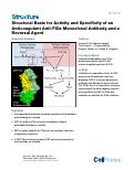 Cover page: Structural Basis for Activity and Specificity of an Anticoagulant Anti-FXIa Monoclonal Antibody and a Reversal Agent