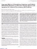 Cover page: Opposing Effects of Glutathione Depletion and Follicle-Stimulating Hormone on Reactive Oxygen Species and Apoptosis in Cultured Preovulatory Rat Follicles