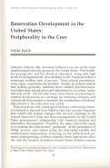 Cover page: Reservation Development in the United States: Peripherality in the Core