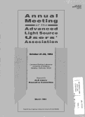 Cover page: Proceedings of the Sixth Annual Meeting of the Advanced Light Source Users' Association