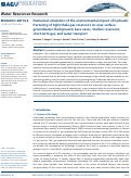 Cover page: Numerical simulation of the environmental impact of hydraulic fracturing of tight/shale gas reservoirs on near‐surface groundwater: Background, base cases, shallow reservoirs, short‐term gas, and water transport