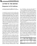 Cover page: Response to Dr Inchiosa