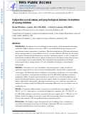 Cover page: Subjective Social Status and Psychological Distress in Mothers of Young Children