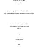 Cover page: Qualitative Study of Knowledge and Perceptions of Parents or Other Caregivers about Environmental Heat Exposure and Children’s Health