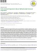 Cover page: Cutin-derived oligomers induce hallmark plant immune responses.