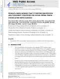 Cover page: Female Lower Urinary Tract Symptom Prevention and Treatment Strategies on Social Media: Mixed Correlation With Evidence.