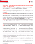 Cover page: Cohort Study of Repeated Measurements of Serum Urate and Risk of Incident Atrial Fibrillation