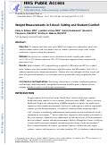 Cover page: Weight Measurements in School: Setting and Student Comfort.