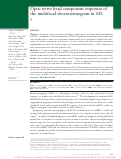 Cover page: Optic nerve head component responses of the multifocal electroretinogram in MS