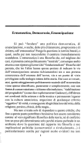 Cover page: Ermeneutica, Democrazia, Emancipazione