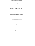 Cover page: 2012 U.S. Vehicle Analysis