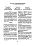 Cover page: Statistical Cues in Language Acquisition: Word Segmentation by Infants