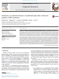 Cover page: Evaluation on material behaviors of pultruded glass fiber reinforced polymer (GFRP) laminates