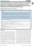 Cover page: Isoaspartyl Formation in Creatine Kinase B Is Associated with Loss of Enzymatic Activity; Implications for the Linkage of Isoaspartate Accumulation and Neurological Dysfunction in the PIMT Knockout Mouse