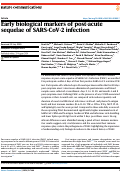 Cover page: Early biological markers of post-acute sequelae of SARS-CoV-2 infection.