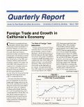 Cover page: Foreign Trade and Growth in California's Economy